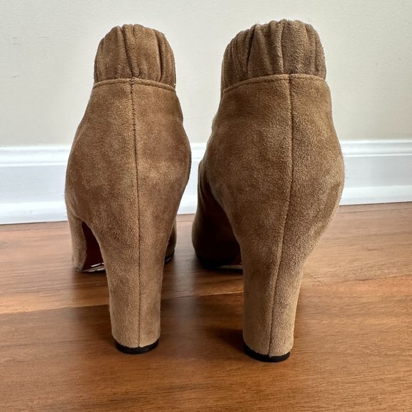 Sam Edelman Simone Booties Brown Suede Elastic Ankle Boots Women's 7.5 M - Picture 6 of 12